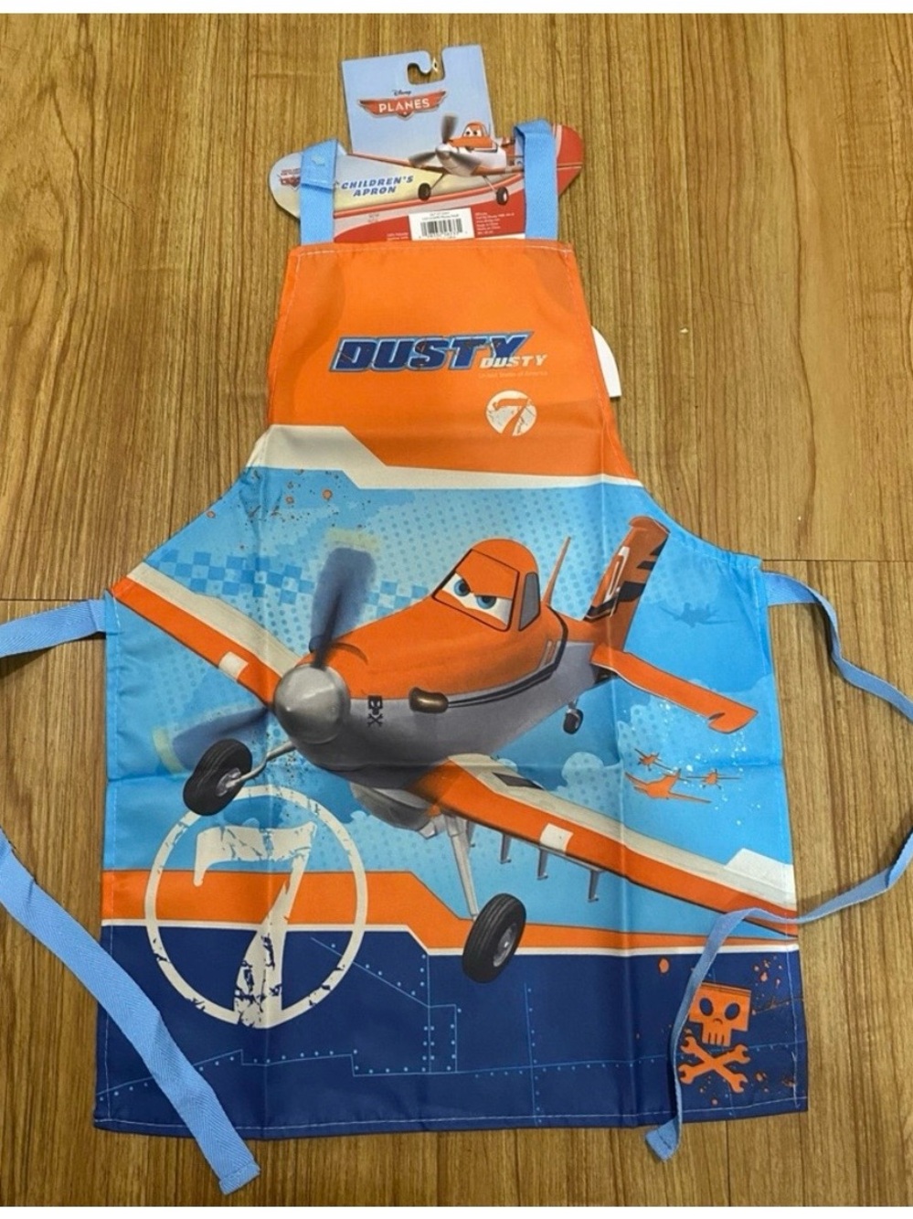 Disney Orange & Light Blue Dusty Kids Apron